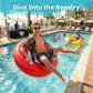 Funscape Large Inflatable Pool Float Rings, 44" Swimming Tube W/Handle