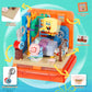 ROLOSO Toy Building Brick Blocks Toys Sets Display Box kit Action Figures Pineapple House Patrick Stone Star Home for Boys and Girls Kids Age 2-4