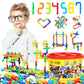 250PCS Pipe Tube Learning Toy for Toddlers, Educational STEM Bins for Classroom Preschool Building Toys, Montessori Interactive Autistic Sensory Toy