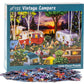 Vintage Campers Jigsaw Puzzle 1000 Piece by Vermont Christmas Company - Camping Puzzles for Adults & Families - Fully Interlocking & Randomly Shaped