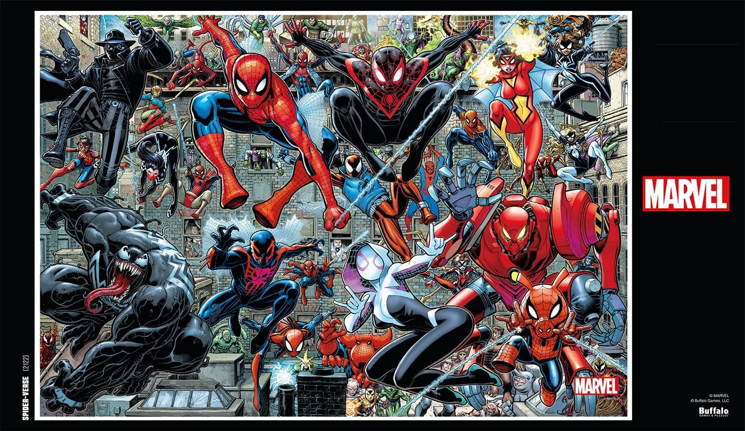 Buffalo Games - Marvel - Spider-Verse - 2000 Piece Jigsaw Puzzle for Adults Challenging Puzzle Perfect for Game Nights - Finished Puzzle Size is 38.50