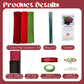 YYUENG TAK 200 pcs Red Pipe Cleaner Flowers Craft kit for DIY Rose Bouquet with tutoria,Chenille Stem Flowers Craft with 12 pcs Green Floral