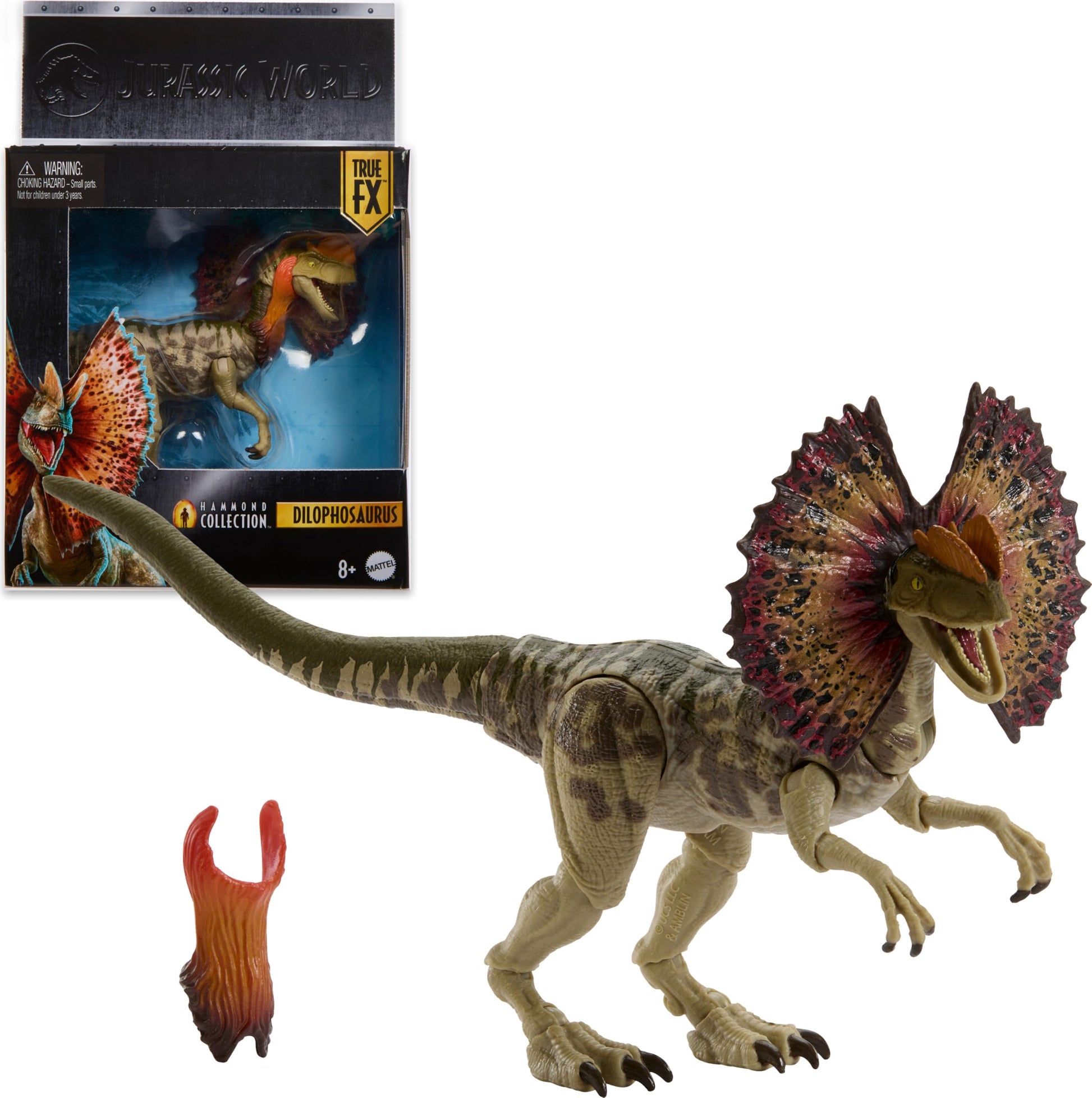 Mattel Jurassic World Hammond Collection Dilophosaurus Figure