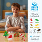 PLUS PLUS Puzzle by Number, Holiday Fun Pack - Mini Building Waffle Blocks
