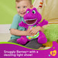 Fisher-Price Barney’s World Toddler Toy Heart Glow Barney Plush with Music & Lights for Pretend Play Preschool Kids Ages 2+ Years