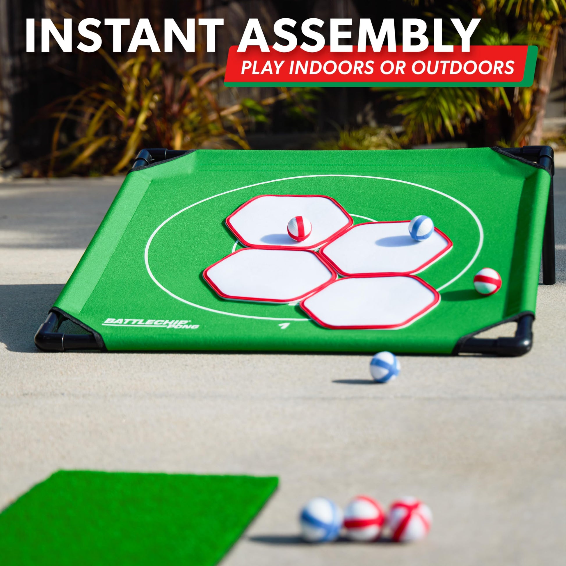 GoSports BattleChip Pong Chipping Golf Games for Adults and Families - Outdoor & Indoor Golf Game Set - Home, Backyard, Lawn, Beach, & More - 1 Board