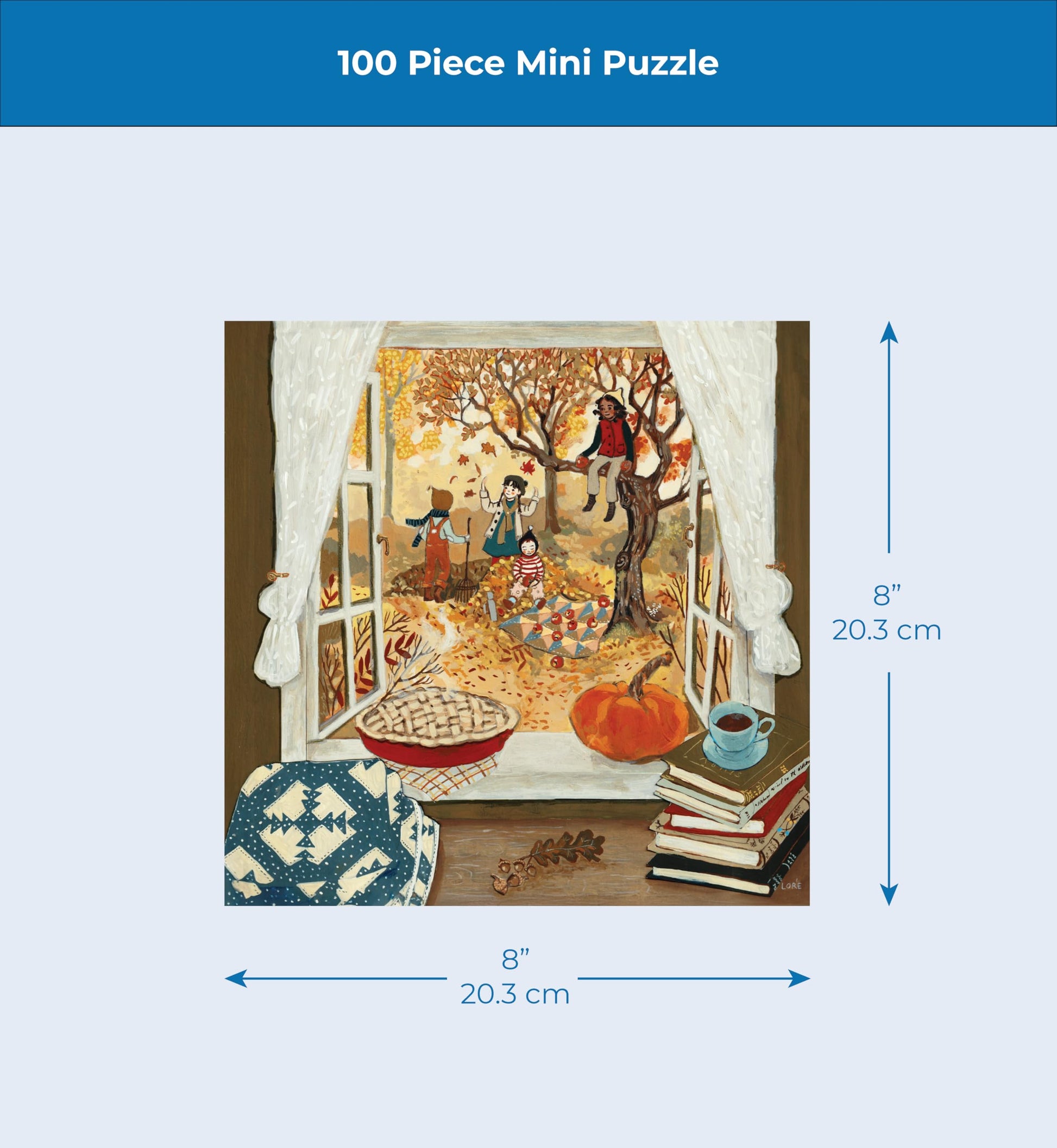 New York Puzzle Company - Loré Pemberton Moon Garden Mini - 100 Piece Jigsaw Puzzle for Family Game Nights by Loré Pemberton