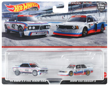 Hot Wheels Premium Car Culture Set of 2 Collectible Vehicles in 1:64 Scale with Real Riders Tyres and Metal Frame, Authentic Decoration, Toy