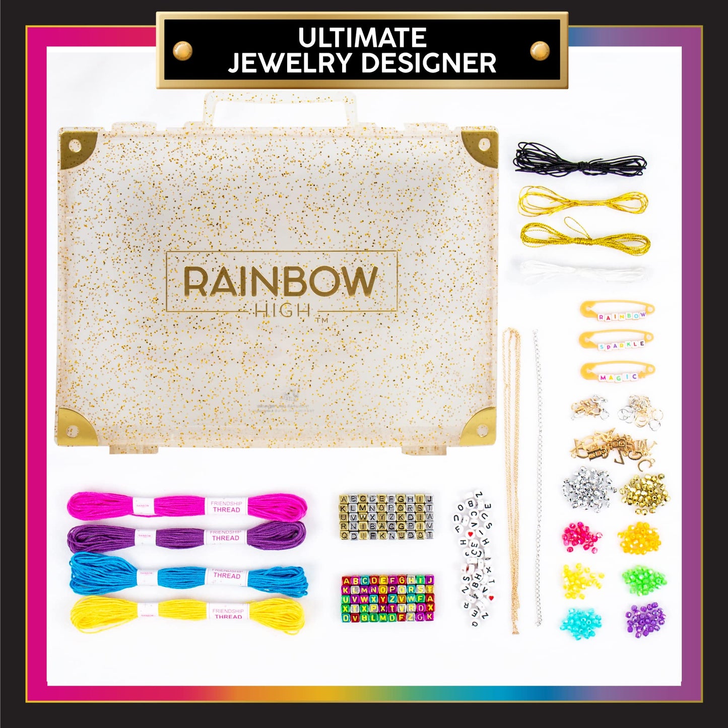 Rainbow High Ultimate Jewelry Designer, DIY Jewelry Making Kit, Design 20+ Pieces of Jewelry, Great Weekend or Sleepover Activity for Girls, Bead Kit
