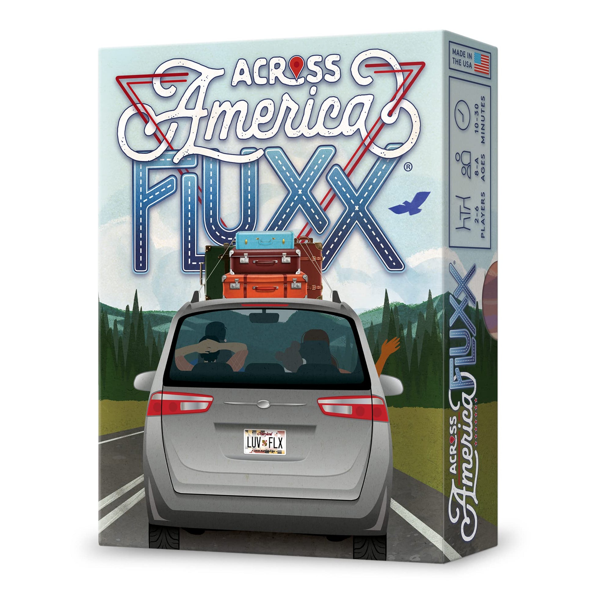 Looney Labs Across America Fluxx Card Game - Travel-Themed Family Game with Ever-Changing Rules