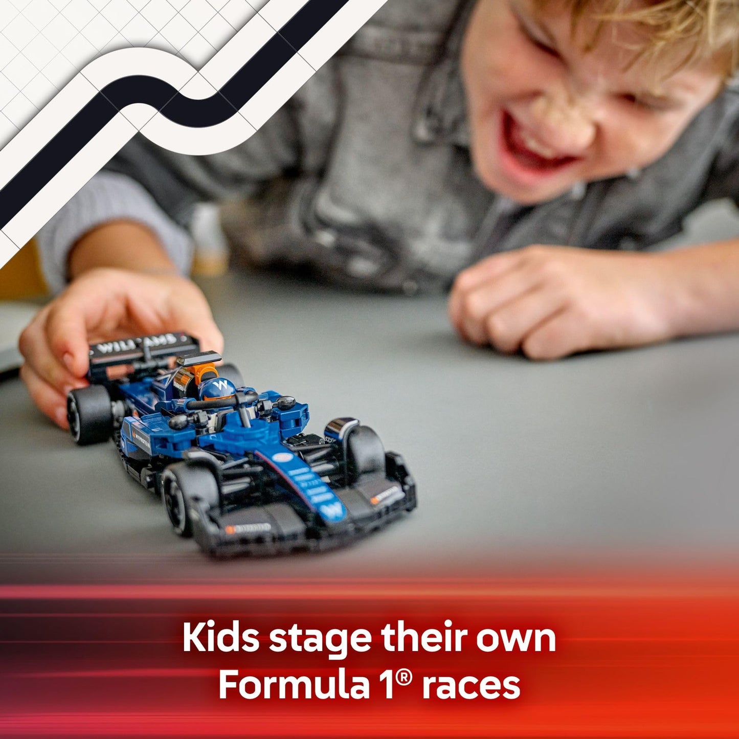 LEGO Speed Champions Williams Racing FW46 F1 Race Car Toy - Building Set for Kids, Boys & Girls, Ages 10+ - Toy Car for F1 Fans - Gift Idea