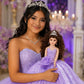 18” Quinceañera Last Doll with Umbrella Dress Stand - Última Muñeca Mis Quince Años Keepsake, Traditional Hispanic Mis 15 Doll, Ceremony & Table