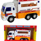 Big-Daddy Meduim Duty Friction Powered 911 Ambulance Toy Truck with Open and Close Back Doors for More Fun Play Time