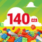 MEGA Construx Kids Blocks Toy Set, Open-Ended Building Bricks Tube with 140 Pieces in Fluorescent Colors, Ages 4+ Years