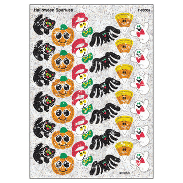 Trend Halloween Sparkles Sparkle Stickers, Classroom Incentives, 72 Count