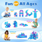 BENOKER Castle Magnetic Tiles, 3D Building Blocks STEM Educational Kids Toys for Pretend Play, 3 4 5 6 7 8 Year Old Birthday Gifts for Boys and Girls