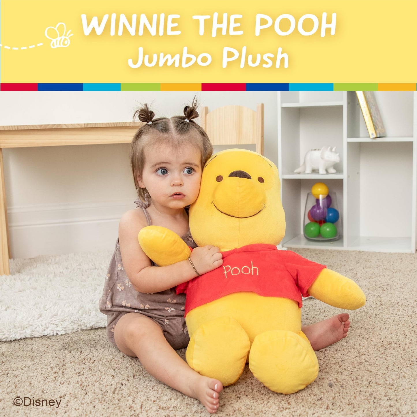 Disney Baby Winnie the Pooh Stuffed Animal Plush Toy, 25 Inches