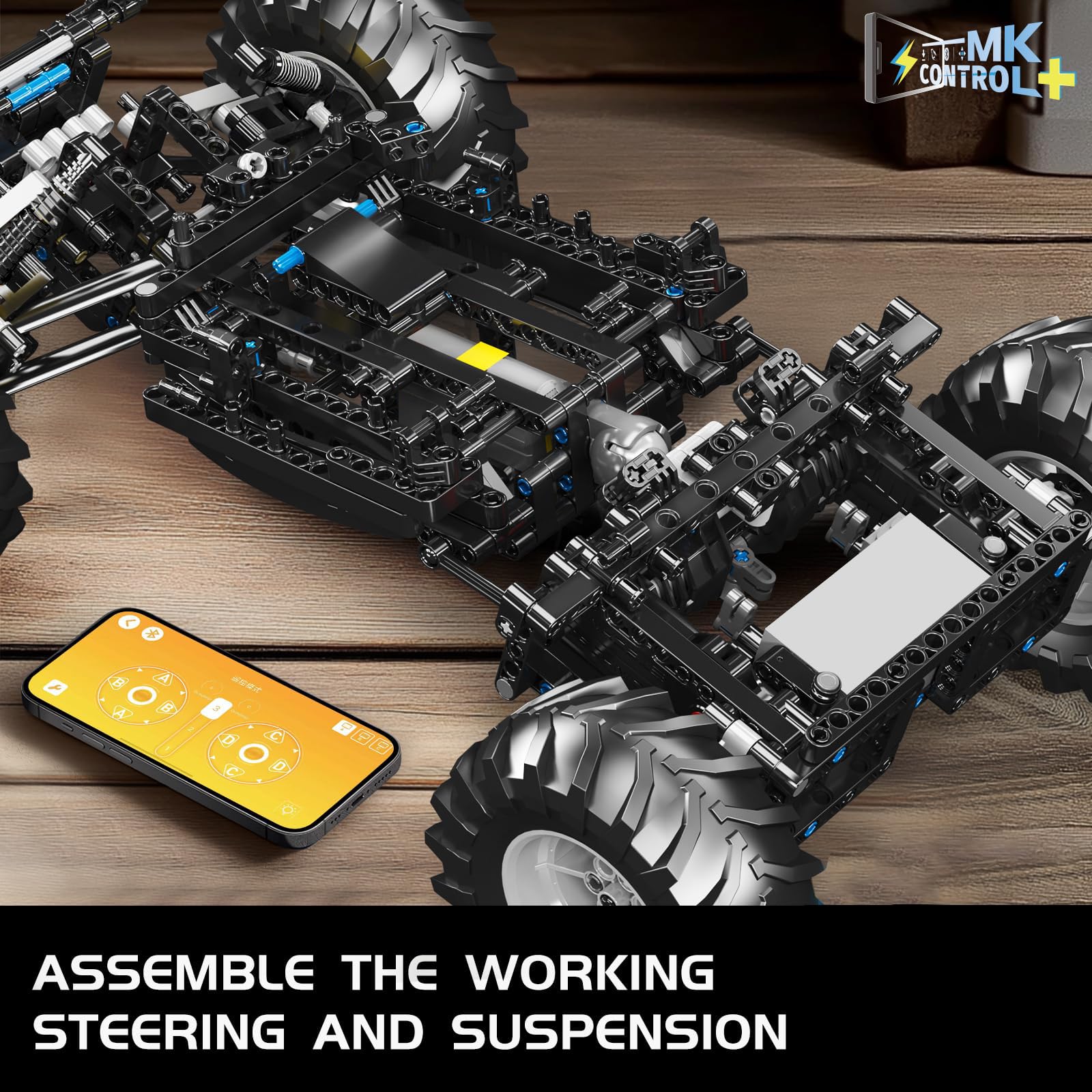 Mould King Climbing Car Building Kit, Remote Control Buggy Off-Road Racing Car Toy Building Blocks Set for Adult (1016+ Pieces)