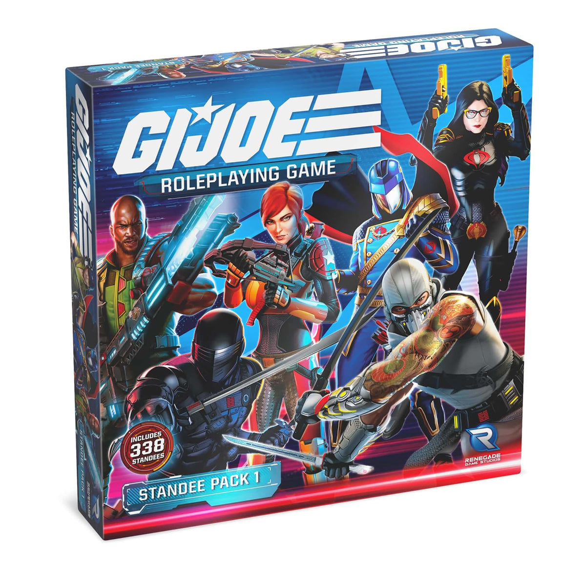 Renegade Game Studios G.I. Joe RPG Standees & Bases, 338 Character Tokens