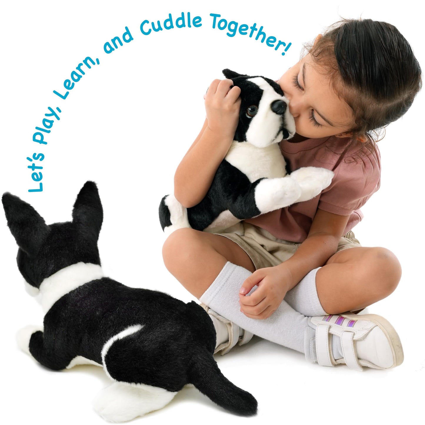 TigerHart Baxter The Boston Terrier - 12 Inch Stuffed Animal Plush Dog