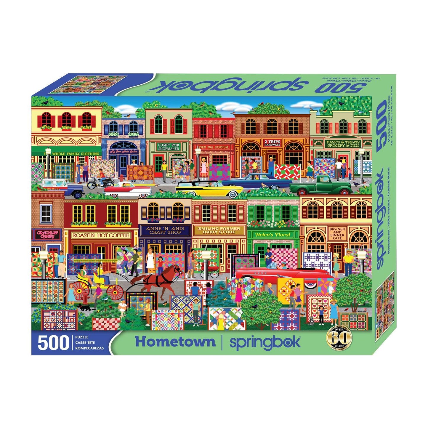 Springbok Hometown 500 Piece Jigsaw Puzzle for Adults