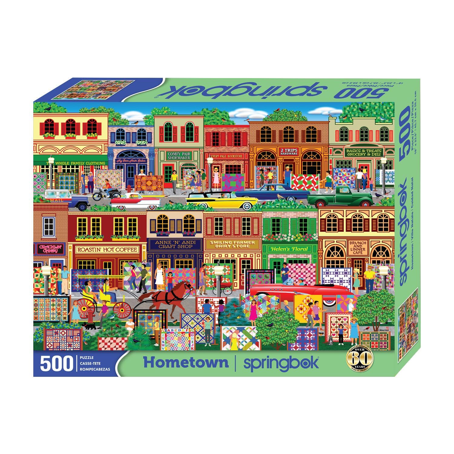 Springbok Hometown 500 Piece Jigsaw Puzzle for Adults