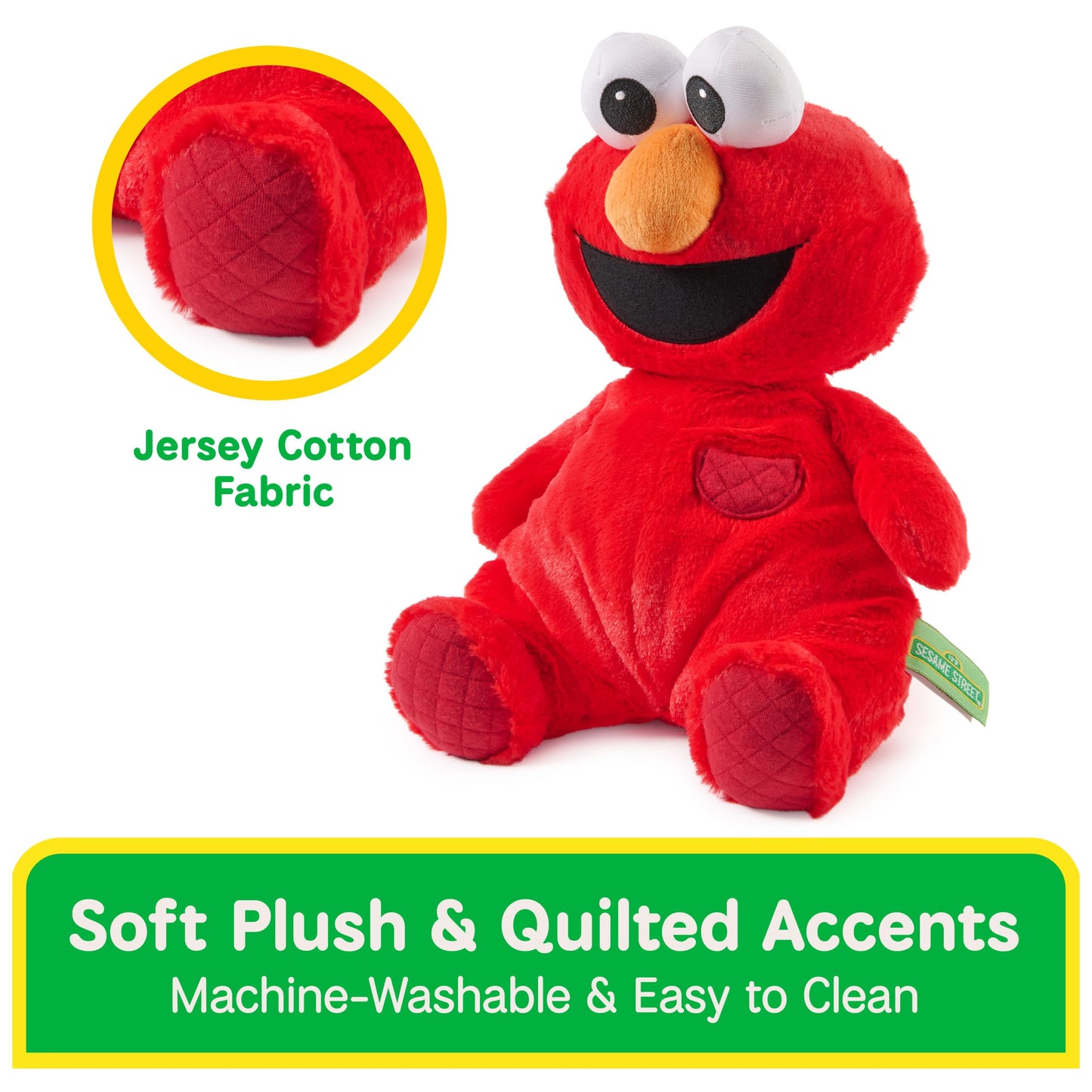 GUND Sesame Street Official Oh So Snuggly Elmo 12.5-Inch Plush Toy, Ages 0+