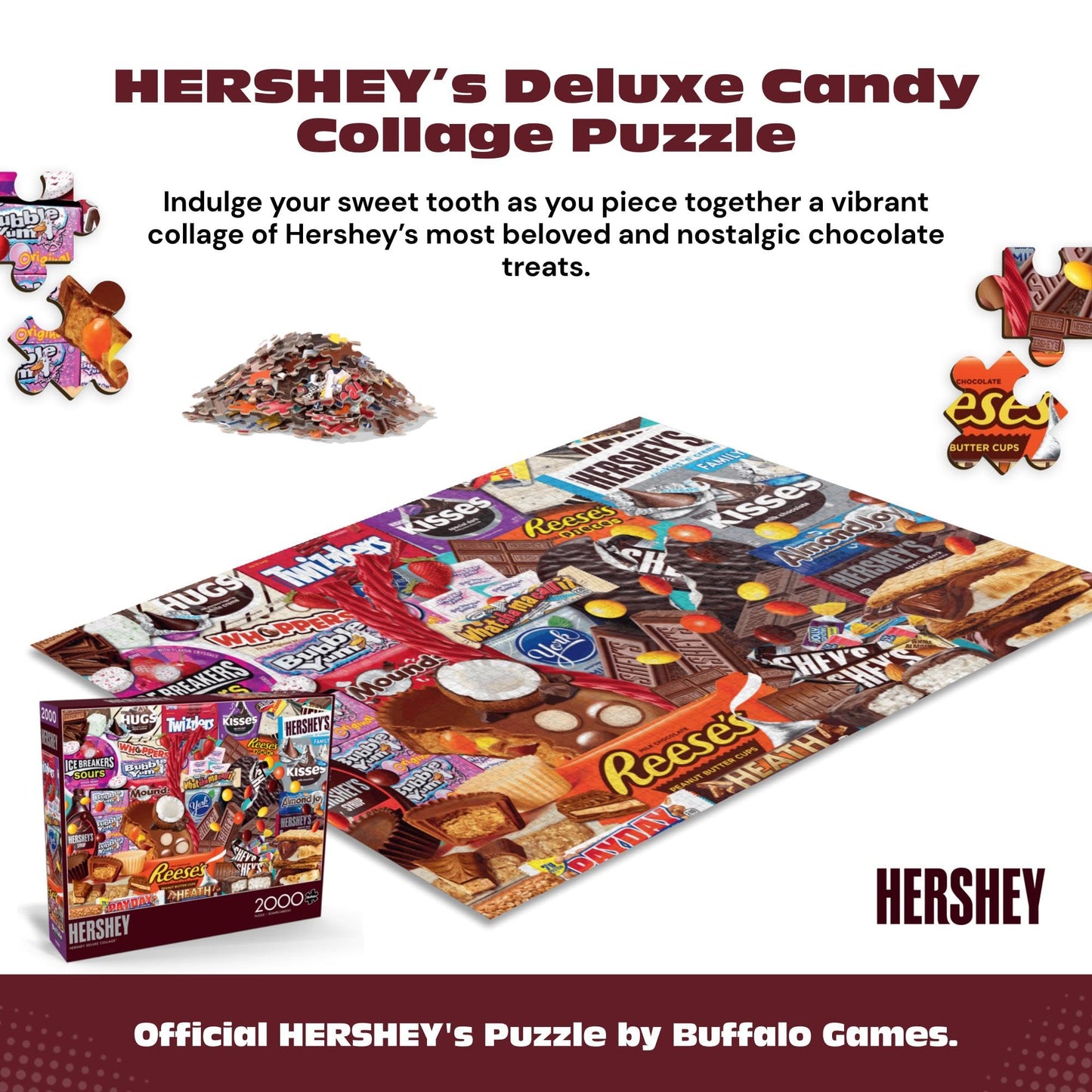 Buffalo Games - Hershey's Deluxe Collage - 2000 Piece Puzzle for Adults