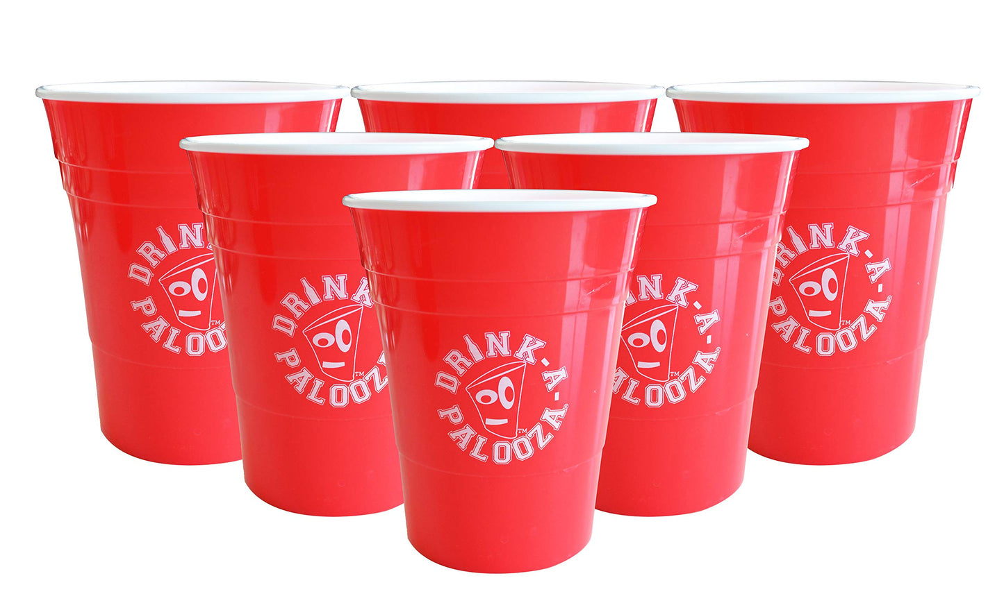 DRINK-A-PALOOZA: plastic Party Cups 16 oz hard plastic, 4 pack | Party Supplies for Adults