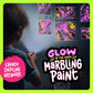 Dan&Darci Glow in The Dark Marble Paint Kit for Kids - Water Marbling Painting Art Set for Boys & Girls Ages 6, 7, 8, 9, 10, 11, 12 Year Old - Kid