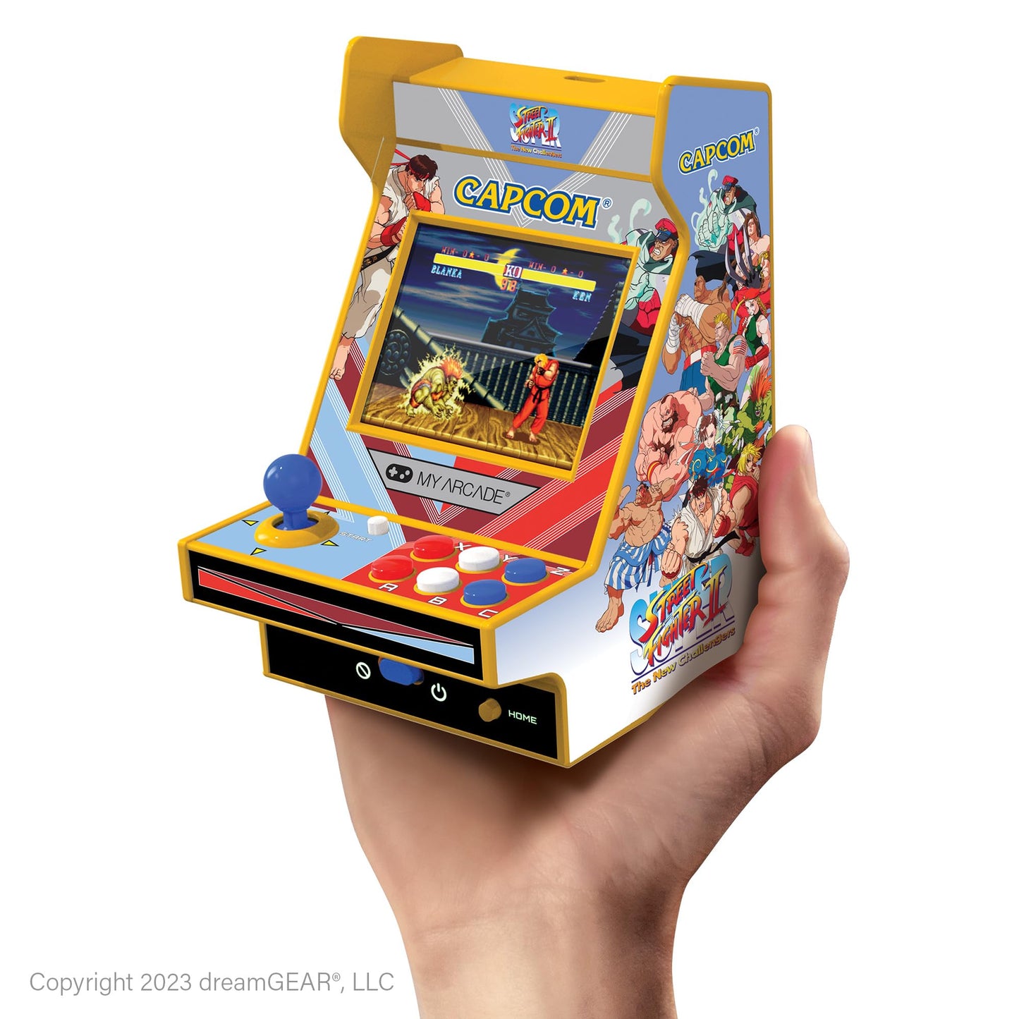My Arcade Super Street Fighter II Nano Player Pro: Retro Gaming, 2 Games in 1, 4.8" Video Game Collectible