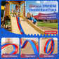 Flexible Race Track for Kids, 16.4FT Flexible Race Track with 2 Strong Screw Suction Cup & 4 Pull-Back Toy Cars, Portable DIY Flexible Racing Track