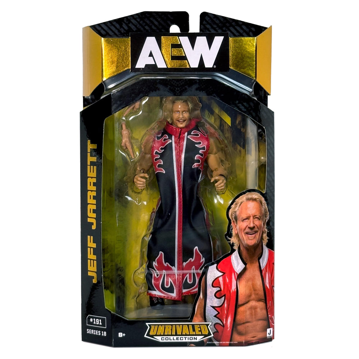 AEW Jeff Jarrett Unrivaled 18 Toy Wrestling Action Figure