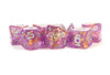 Foil Dice: Purple w/Gold Foil 16mm Poly Dice Set