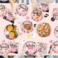 Yavxzvbw 144Pcs Spooky One Birthday Decorations Girl Pink Halloween Plates and Napkins Halloween 1st Birthday Party Decorations for Halloween Birthday