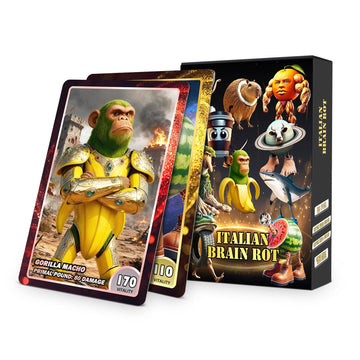 55pcs Italian Brainrot Cards,Funny Brainrot Cards Rot Collection,Brainrot-Gifts,Featuring Characters Like Tralalero Tralala &Ballerina
