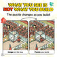 Odd Pieces Jigsaw Puzzles 1000 Pieces with Storytelling Comics, for Women, White Elephant, Mystery Puzzle for Adults & Kids - 19.7'' x 27.6''
