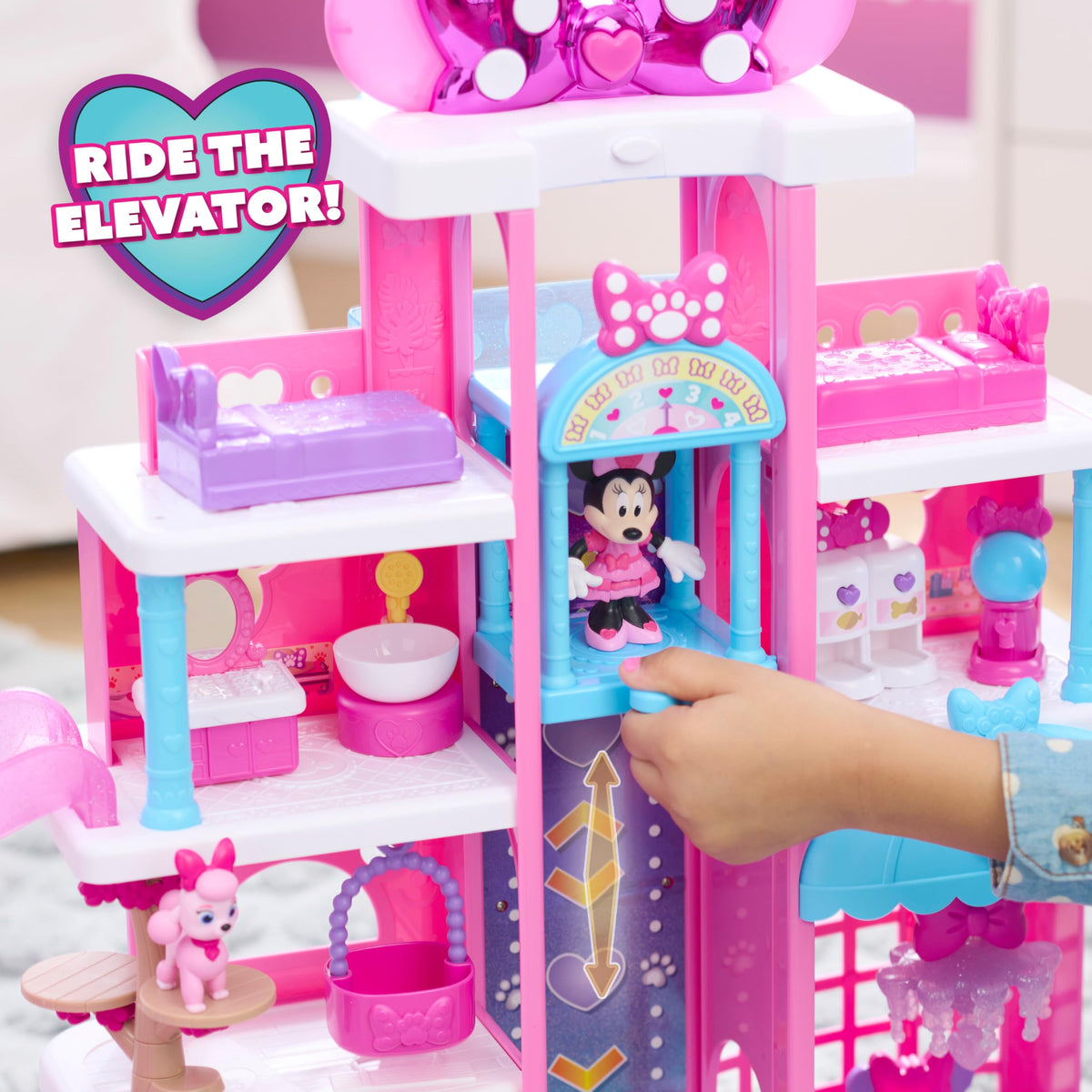 Just Play Disney Jr. Minnie Mouse Pet Hotel 20" (23 Piece) - Ages 3+