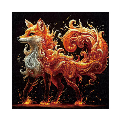 Larkipuzz Cute Art Fox Animal Challenging Puzzles for Adults 1000 Pieces