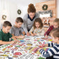 Hayfige Happy Birthday Giant Coloring Tablecloth Poster for Kids - 30 x 72 Inch Versatile Birthday Activity Paper Banner Poster Table Cover Crafts