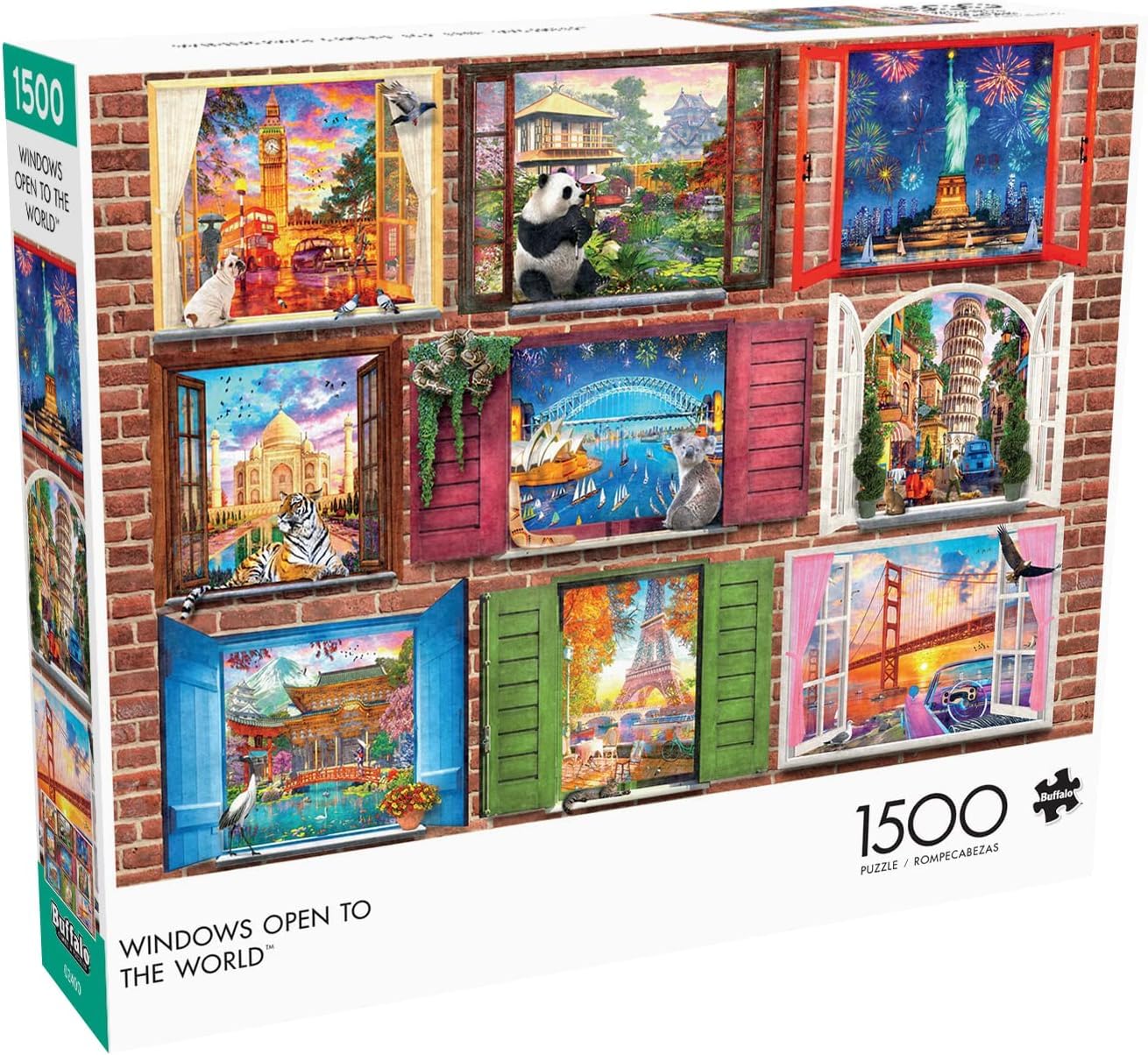 Buffalo Games - Dominic Davison - Windows Open to The World - 1500 Piece Jigsaw Puzzle for Adults -Challenging Puzzle Perfect for Game Nights