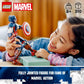 LEGO Marvel Captain America Construction Figure 76258 Buildable Marvel Action Figure, Posable Marvel Collectible with Attachable Shield for Play and