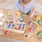 Melissa & Doug Self-Correcting Alphabet Letter Puzzles (Developmental Toys, Wooden Storage Box, Detailed Pictures, 52 Pieces, 7.62 cm H × 34.925 cm W