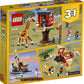 LEGO Creator 3in1 Safari Wildlife Tree House 31116 Building Kit Featuring a House Toy, Biplane Toy and Catamaran Toy; Best Building Sets for Kids Who