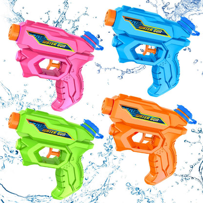 Water Guns for Kids, 4 Pack Mini Squirt Guns Long Range Water Gun Pistol