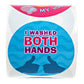 I Washed My Hands Sticker / 250 Kids Hand Washing Achievement Stickers / 2" School Children Colorful Reward Stickers / 6 Vibrant Designs/Made in