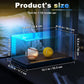 Lighted Display Case for 1/18 Scale Model Cars , No Assemble Show Case with Lights and Leather Base, Clear Acrylic Display Box for Cars Baseball
