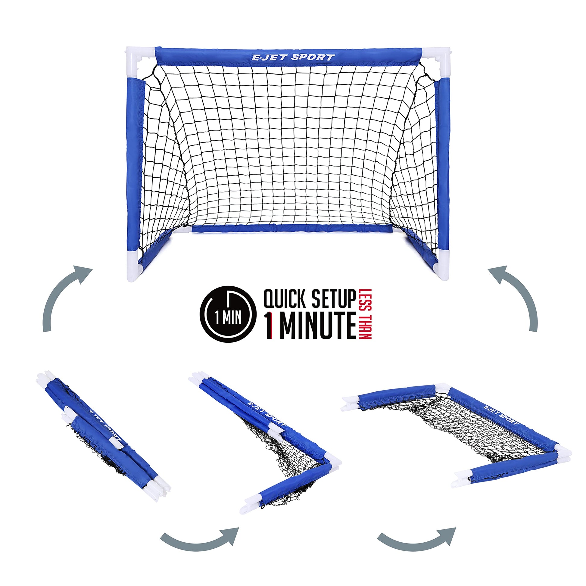 TGU Kids Soccer Goal Games & Toys Football Net, Indoor & Outdoor Sports, Backyard, Set of 2,Blue (EOS217402023)