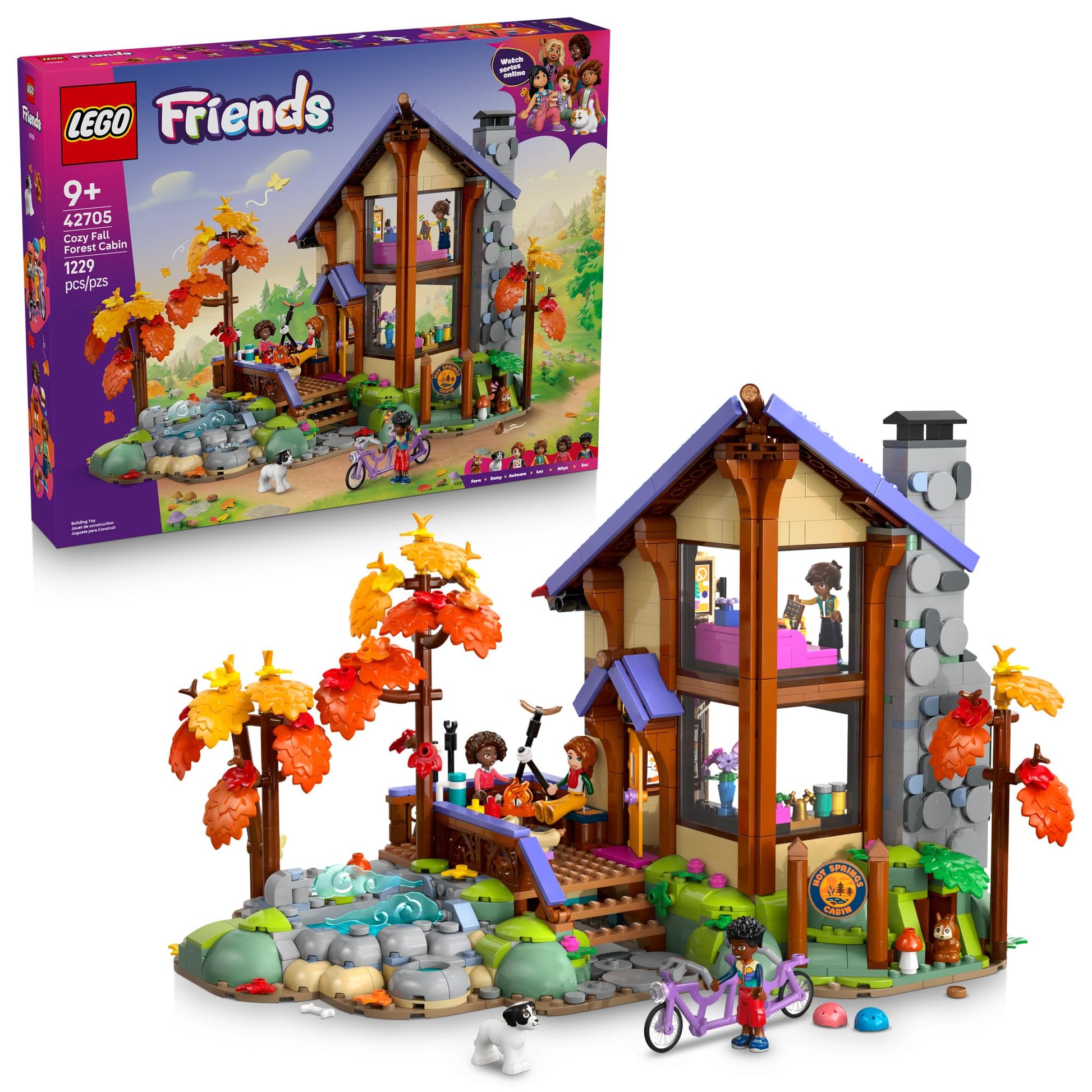 LEGO Friends Cozy Fall Forest Cabin 42705