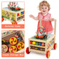 Wooden Activity Cube 7-in-1 Montessori Toys for 1+ Year Old Boys Girls Educational Learning Toys for Toddlers Age 1-2 One Year Old First Birthday Gift